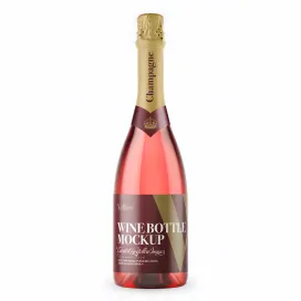 Pink Champagne Bottle